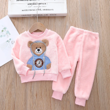 Mijn Hummeltje CozyBear – Warm & Zacht – Kinder Trainingspak met Berenmotief Roze / 120 (3–4 jaar) | Educatief Speelgoed