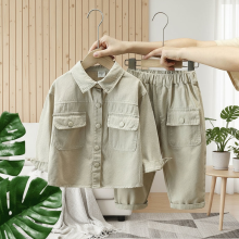 Mijn Hummeltje LittleExplorer – Comfortabel & Stoer – Kinderbroek & Overhemd Set Beige / 90 (2 jaar) | Educatief Speelgoed