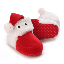 Mijn Hummeltje Mini Fashion™   Kerst Kinder Pantoffels Wit Rood   Kerstman / 22 (6 12 maanden) | Educatief Speelgoed