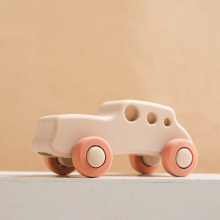 Mijn Hummeltje Mini Motion™ – Rollen & Bijten – Silicone Voertuig Speelgoed Khaki Auto | Educatief Speelgoed