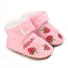 Mijn Hummeltje Mini Fashion™   Kerst Kinder Pantoffels Roze   Aardbeien / 21 (0 6 maanden) | Educatief Speelgoed