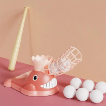 Mijn Hummeltje Baseball Trainer™   Speel & Leer   Automatische Honkbalwerper Roze | Educatief Speelgoed