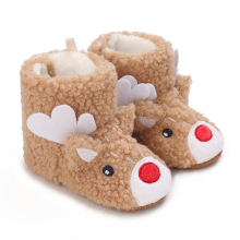 Mijn Hummeltje Mini Fashion™   Kerst Kinder Pantoffels Bruin   Rendier 2 / 23 (12 18 maanden) | Educatief Speelgoed