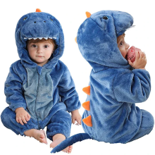 Mijn Hummeltje Mini Fashion   Duurzaam & Wasbaar   Dieren Romper Onesie (0 24 maanden) Dino (Blauw) | Educatief Speelgoed