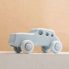 Mijn Hummeltje Mini Motion™ – Rollen & Bijten – Silicone Voertuig Speelgoed Blauwe Auto | Educatief Speelgoed