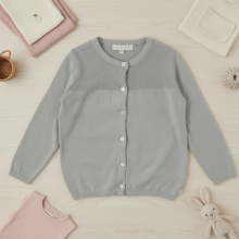Mijn Hummeltje Knitwear Set – Elegant & Comfy – Zacht Gebreid Vest Grijs vest / 110 (4–5 jaar) | Educatief Speelgoed