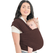 Mijn Hummeltje ComfortCarry – Rugvriendelijk Dragen – Ergonomische Baby Draagdoek Bruin | Educatief Speelgoed