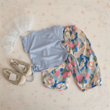 Mijn Hummeltje Sleeveless Tops & Pants – Zacht & Stijlvol – Kinder Kleding Zomer Set Lichtblauw / 80 (12–18 maanden) | Educatief Speelgoed
