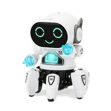Mijn Hummeltje Dancing Spin Robot™   Lichtjes en Dansjes   Speelgoedrobot Klauw Wit | Educatief Speelgoed