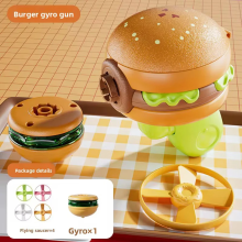 Mijn Hummeltje Flying Disk Toy – Creatief & Bewegend – Gyro Gun Hamburger | Educatief Speelgoed