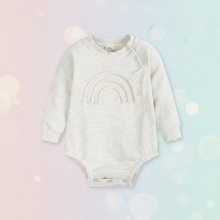 Mijn Hummeltje SnuggleHue – Zacht & Comfortabel – Regenboog Baby Rompertje Wit / Regenboog   Korte mouwen / 59 (0–3 maanden) | Educatief Speelgoed