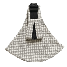 Mijn Hummeltje Hippe Baby Sling Draagzak Soft Grey Houndstooth   Comfort | Educatief Speelgoed