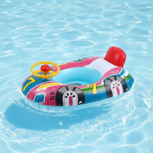 Mijn Hummeltje SplashFun – Waterpret & Actie – Opblaasbare Raceboot Zwemband Blauw | Educatief Speelgoed