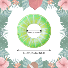 Mijn Hummeltje SunSplash – Tropisch & Comfortabel – Tropische Fruit Zwemring Limoen / 60cm | Educatief Speelgoed