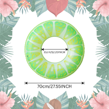 Mijn Hummeltje SunSplash – Tropisch & Comfortabel – Tropische Fruit Zwemring Limoen / 70cm | Educatief Speelgoed