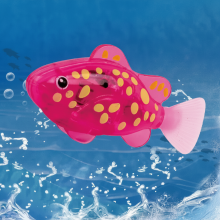 Mijn Hummeltje TinySwim – Plezier & Bewegend – Elektronisch zwemvisje met LED licht Gevlekte kistvis | Educatief Speelgoed