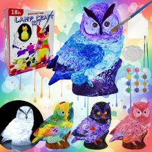 Mijn Hummeltje MiniCrafters – Creativiteit & Leren – DIY Lamp Dieren Schilderset Uil | Educatief Speelgoed