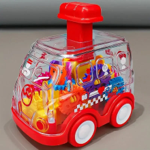 Mijn Hummeltje Gear Car™️   Push & Go   Speelgoedauto Brandweerwagen | Educatief Speelgoed