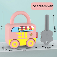 Mijn Hummeltje Puzzle Locks™ – Speel & Leer – Montessori Speelgoed Ijswagen | Educatief Speelgoed