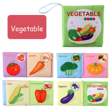 Mijn Hummeltje Soft Tail Book™ – Zachte Staartpret – Sensorisch Dieren Babyboekje Groenten | Educatief Speelgoed