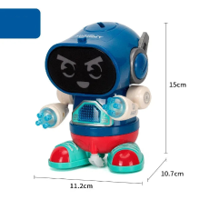 Mijn Hummeltje Dancing Spin Robot™   Lichtjes en Dansjes   Speelgoedrobot Voetjes Blauw | Educatief Speelgoed