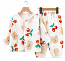 Mijn Hummeltje Mini Fashion™   Luchtig Materiaal   Linnen Kleding Set Wit   Kersen / 80 (9 12 maanden) | Educatief Speelgoed