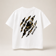 Mijn Hummeltje WildRoar – Fun & Casual – Kinder T shirt met Tijgerprint Wit / 160 (9–10 jaar) | Educatief Speelgoed