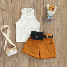 Mijn Hummeltje MiniFashionista – Elegant & Trends – Meisjes Set met Top, Short en Heuptasje Wit / 120 (3–4 jaar) | Educatief Speelgoed