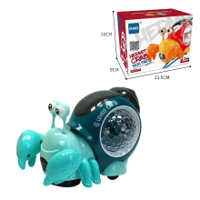 Mijn Hummeltje Music Snail™    Lichtgevend Speelmaatje   Speelgoed Slak & Krab Krab Blauw | Educatief Speelgoed