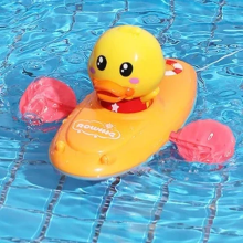 Mijn Hummeltje Little Duck Swim™ – Spetterpret Badvriendje – Roeiende badeend Geel | Educatief Speelgoed