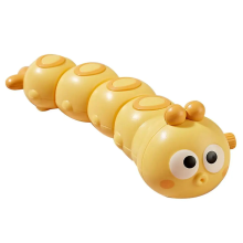 Mijn Hummeltje Crawling Caterpillar™   Wiebelen met de Rupsmobiel   Opwindbare Rups Geel | Educatief Speelgoed