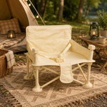 Mijn Hummeltje Toddler Camping Chair™   Comfortabel kamperen voor kinderen   Kampeerstoel Zonnige Vanille | Educatief Speelgoed