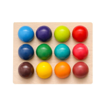 Mijn Hummeltje Woods™   Rainbow Balls   Sorteerspel 12 ballen | Educatief Speelgoed