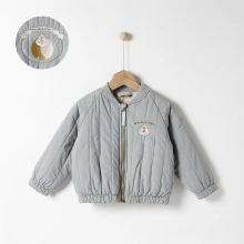 Mijn Hummeltje Mini Fashion™   Katoenen Winterjas met Borduursel Blauw / Maat 110 (4 5 jaar) | Educatief Speelgoed