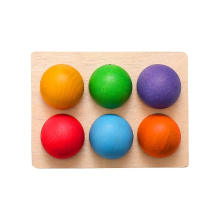 Mijn Hummeltje Woods™   Rainbow Balls   Sorteerspel 6 ballen | Educatief Speelgoed