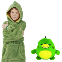 Mijn Hummeltje KnuffelHoodie™   Hoodie en knuffel in een!   Warm & Multifunctioneel Groene dino | Educatief Speelgoed
