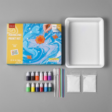 Mijn Hummeltje Water Marbling Verf Set™   Kleurrijk kunstwerk op waterbasis | Verf set Set van 12 kleuren | Educatief Speelgoed