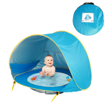 Mijn Hummeltje BabyShade™ | Schaduw voor de zonnige dagen   Pop up zonnescherm Blauw | Educatief Speelgoed