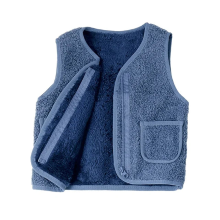 Mijn Hummeltje Mini Fashion™   Gilet Lamswol look Blauw / 150 (7 8 jaar) | Educatief Speelgoed