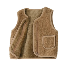 Mijn Hummeltje Mini Fashion™   Gilet Lamswol look Beige / 140 (6 7 jaar) | Educatief Speelgoed