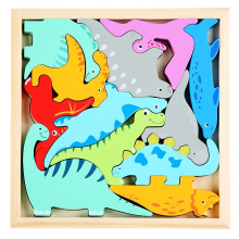 Mijn Hummeltje Woods™   Wie past de vormen in de lijst?   Vormen puzzel (2+1 GRATIS) Dinosaurus | Educatief Speelgoed