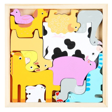 Mijn Hummeltje Woods™   Wie past de vormen in de lijst?   Vormen puzzel (2+1 GRATIS) Boerderij | Educatief Speelgoed