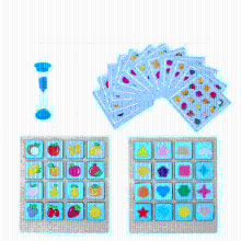Mijn Hummeltje Memory Card Game™ | Braintrainer voor kleintjes   Puzzelspel Fruit & vormpjes | Educatief Speelgoed