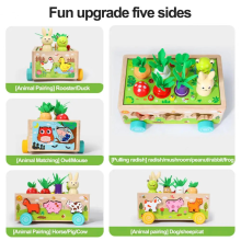 Mijn Hummeltje Woods™    Vormpret in een wagen   Dieren en Groente puzzel | Educatief Speelgoed