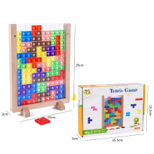 Mijn Hummeltje Woods™ | 3D Tetris Puzzelbord | Educatief Speelgoed