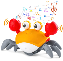Mijn Hummeltje Walking Crab™ | Stimuleert jouw kleintje om te kruipen   Wandelende krab Oranje | Educatief Speelgoed
