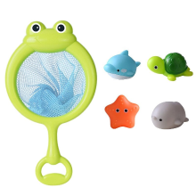 Mijn Hummeltje Bath Buddies™   Maakt in bad gaan een feestje   Lichtgevende dieren 4 badspeeltjes + Schepnet | Educatief Speelgoed