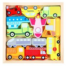 Mijn Hummeltje Woods™   Wie past de vormen in de lijst?   Vormen puzzel (2+1 GRATIS) Auto | Educatief Speelgoed