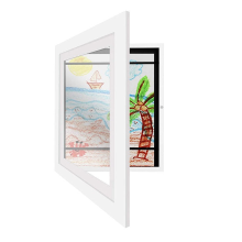 Mijn Hummeltje Magnetic Frame™   Toon je creaties   Kunstlijst A4 / Wit hout | Educatief Speelgoed