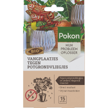 Pokon Bio Vangplaatjes tegen rouwvliegjes 15 stuks
